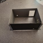 Electronics Case With Louvers To Disperse Heat.