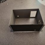Electronics Case. Electronics Case With Louvers To Disperse Heat.