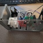 Louvers 3d printed separately and then attached to the case with gorilla glue. Case Bottom made of acrylic.